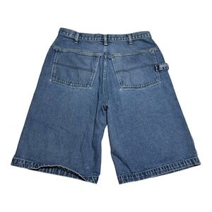 No Boundaries 100% Cotton Medium Wash Baggy Carpenter Jean Shorts Men's 36